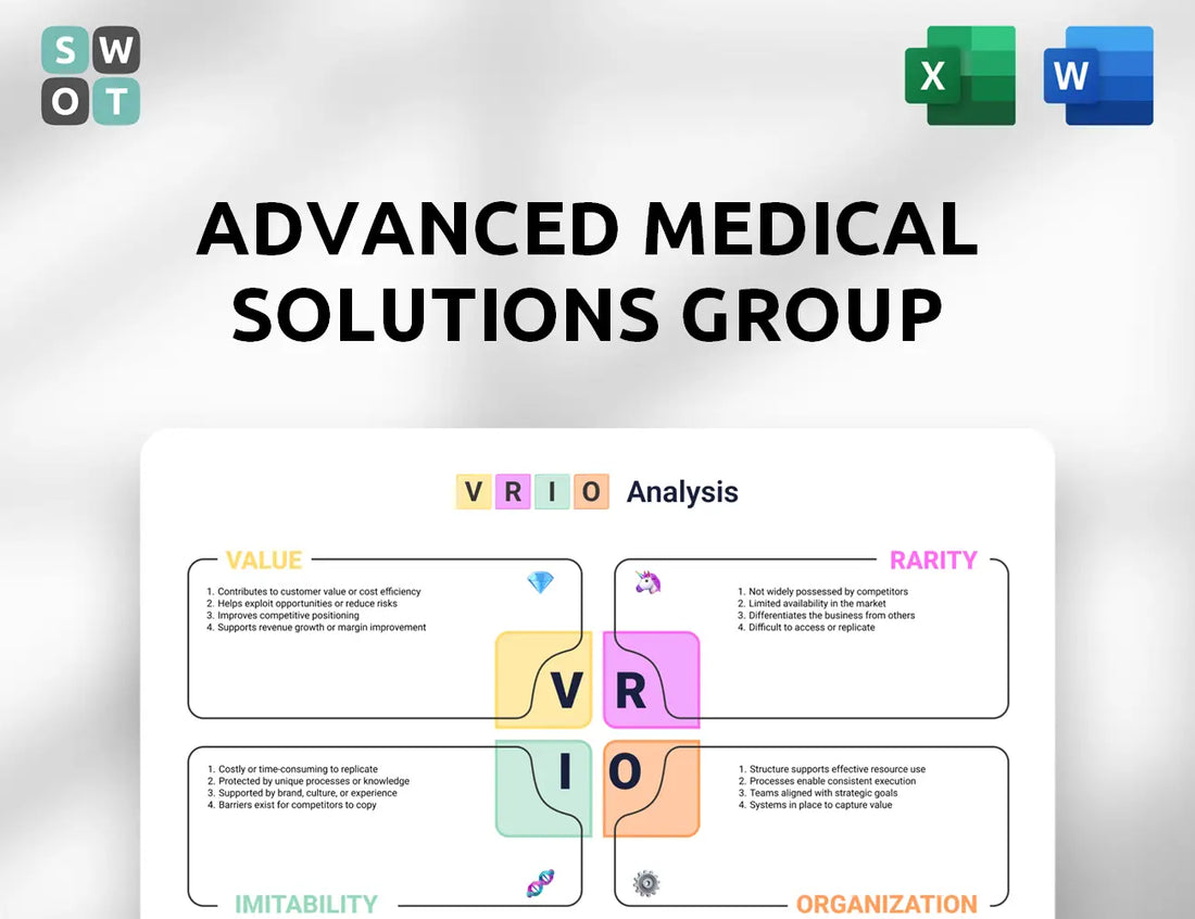 Advanced Medical Solutions Group VRIO Analysis