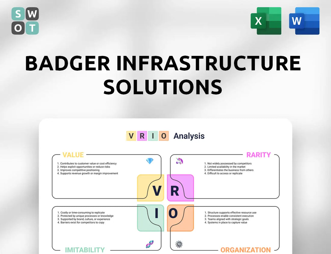 Badger Infrastructure Solutions VRIO Analysis