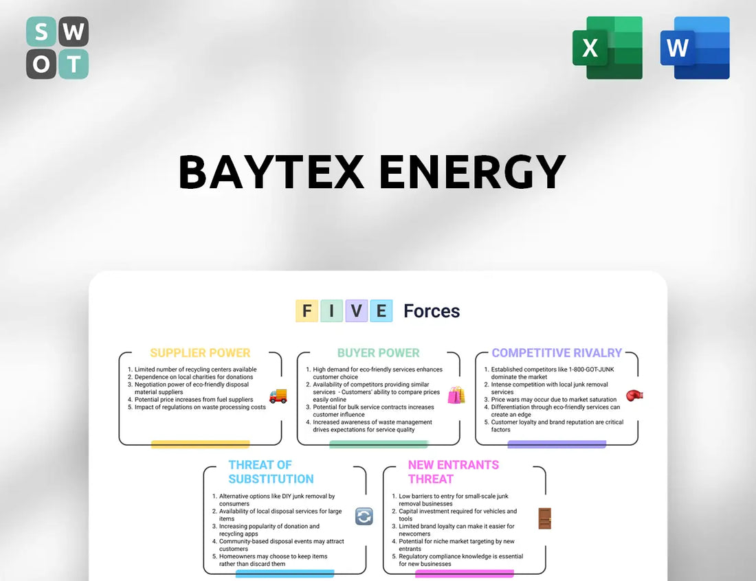 Baytex Energy Porter's Five Forces Analysis