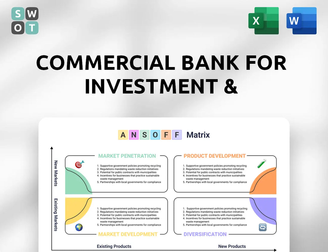 Commercial Bank For Investment & Development Of Vietnam Ansoff Matrix
