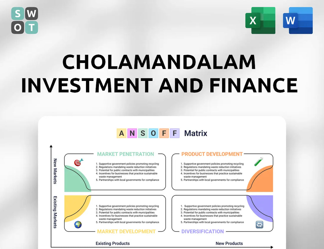 Cholamandalam Investment and Finance Ansoff Matrix