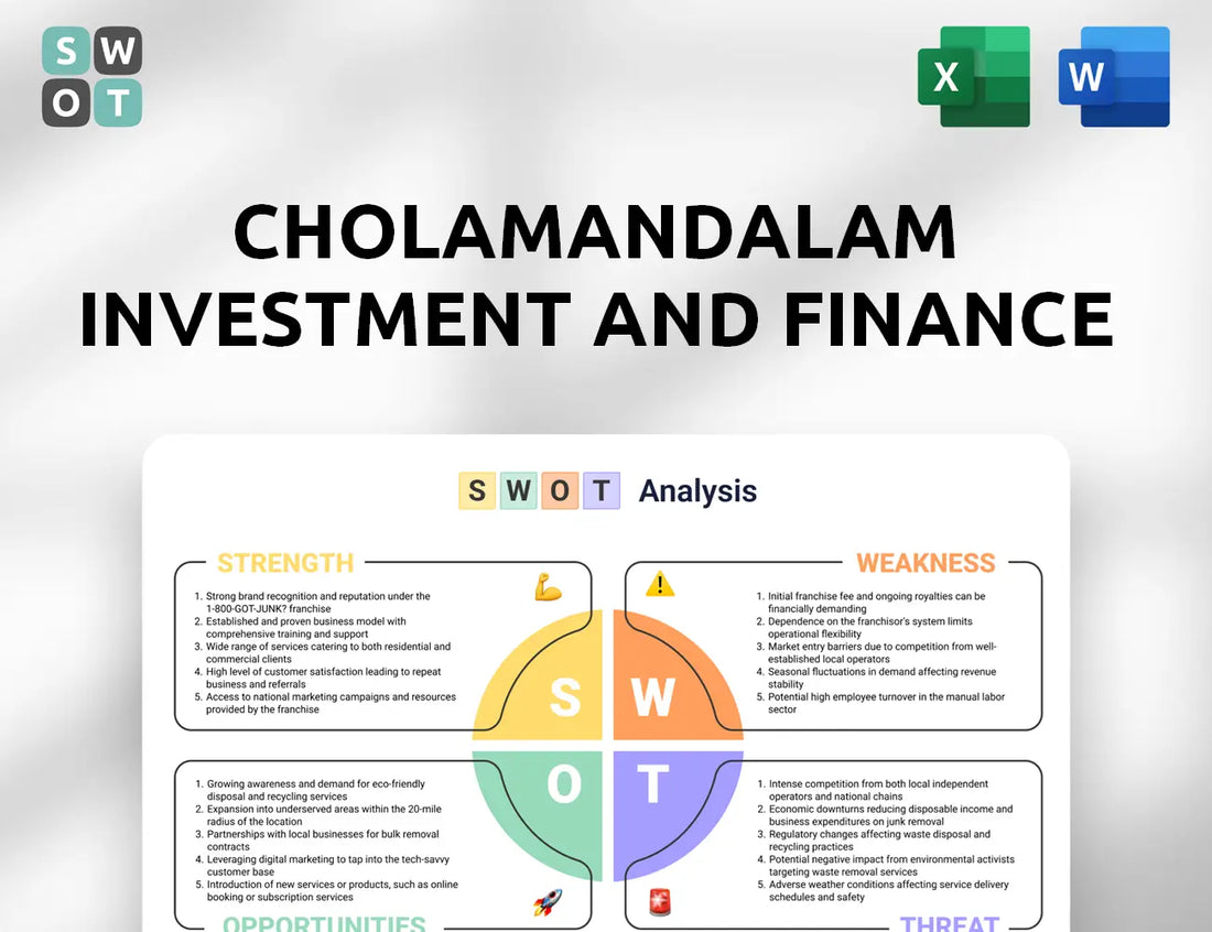 Cholamandalam Investment and Finance SWOT Analysis