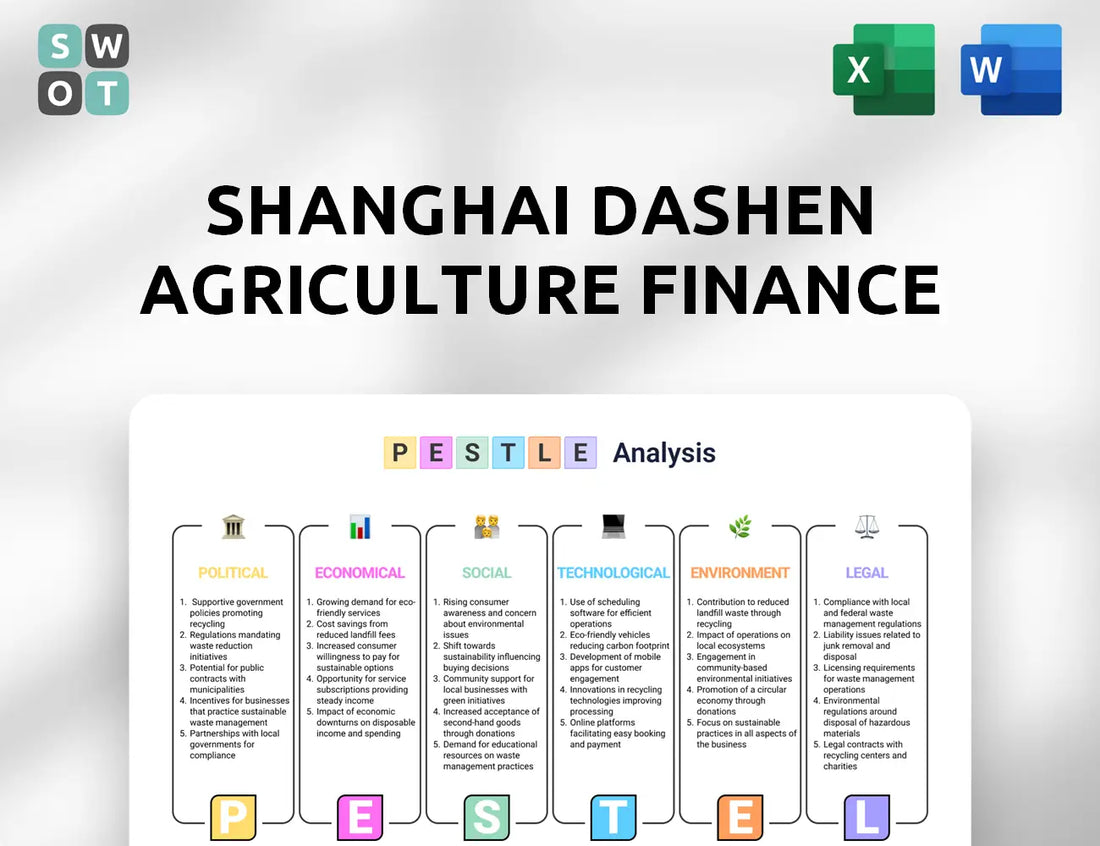 Shanghai Dashen Agriculture Finance Technology PESTLE Analysis