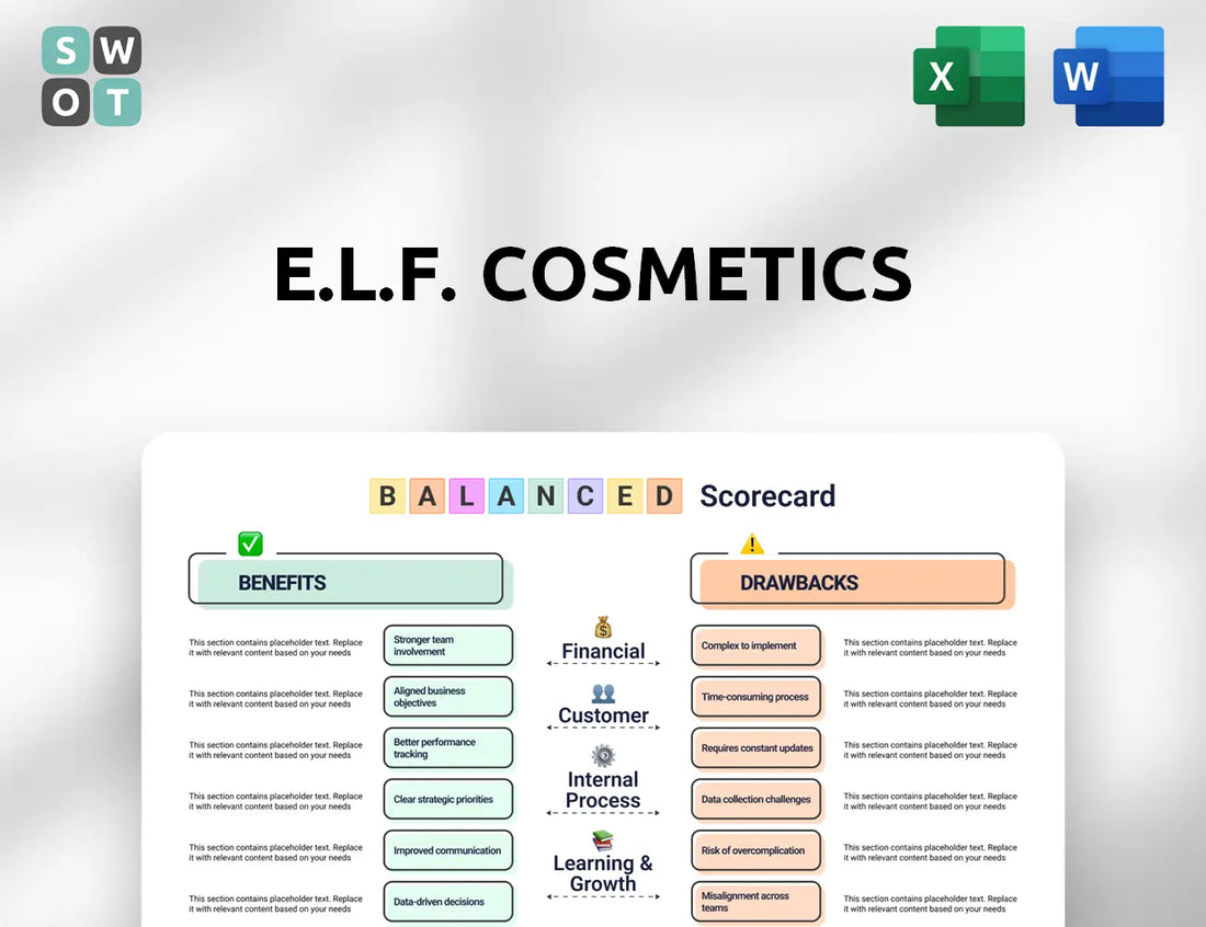 e.l.f. Cosmetics Balanced Scorecard