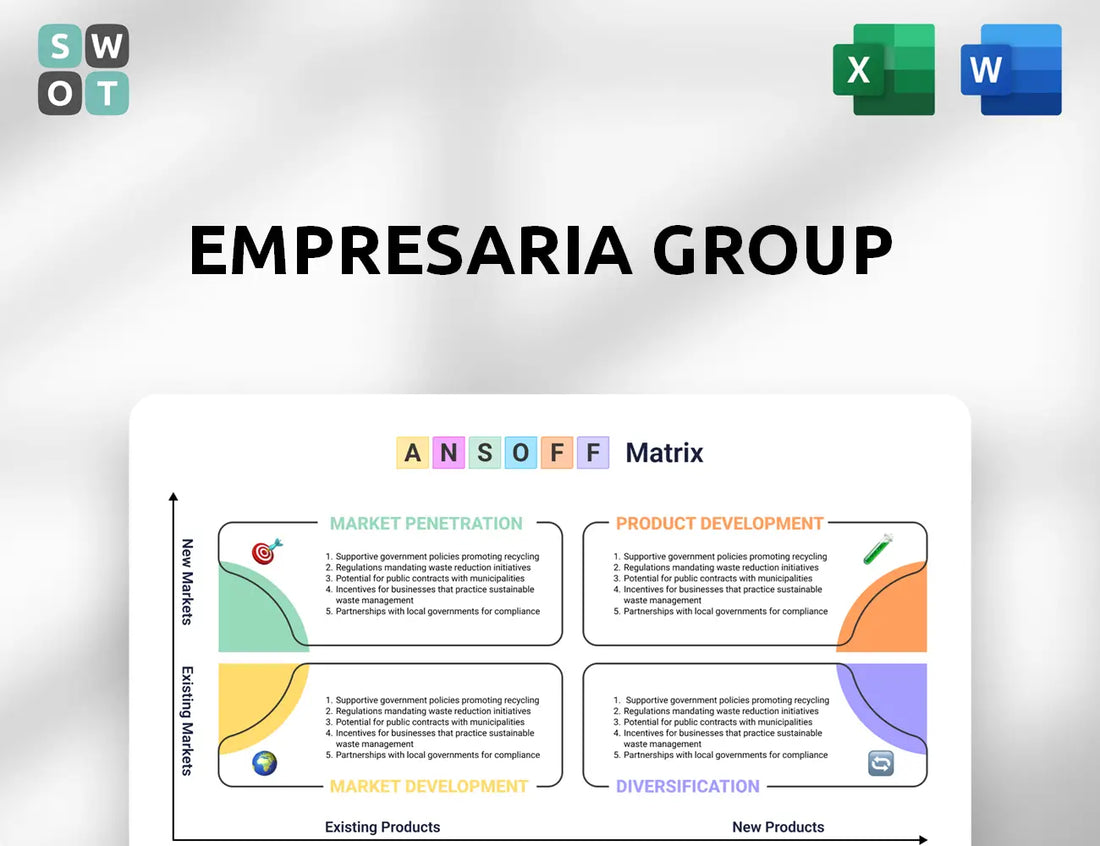 Empresaria Group Ansoff Matrix
