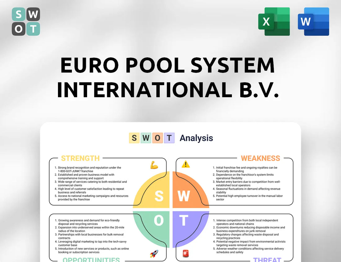 Euro Pool System International B.V. SWOT Analysis