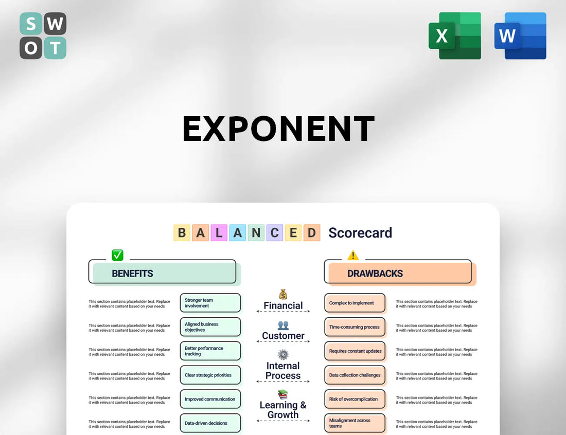 Exponent Balanced Scorecard