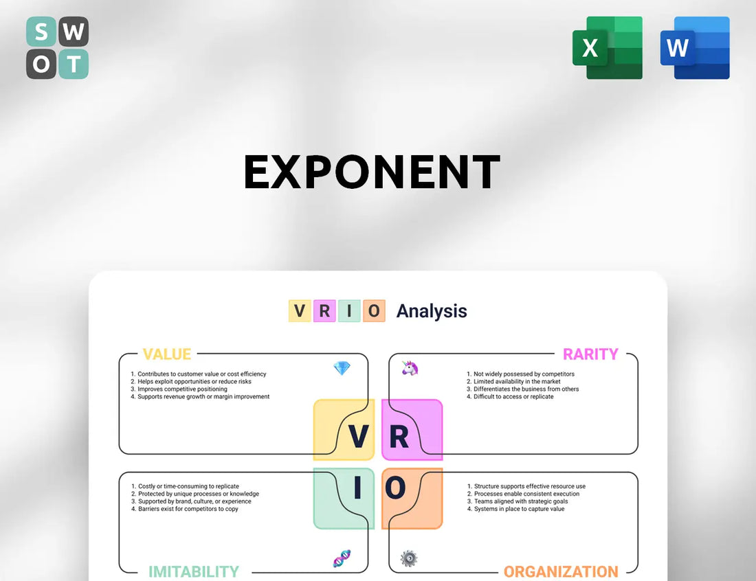 Exponent VRIO Analysis