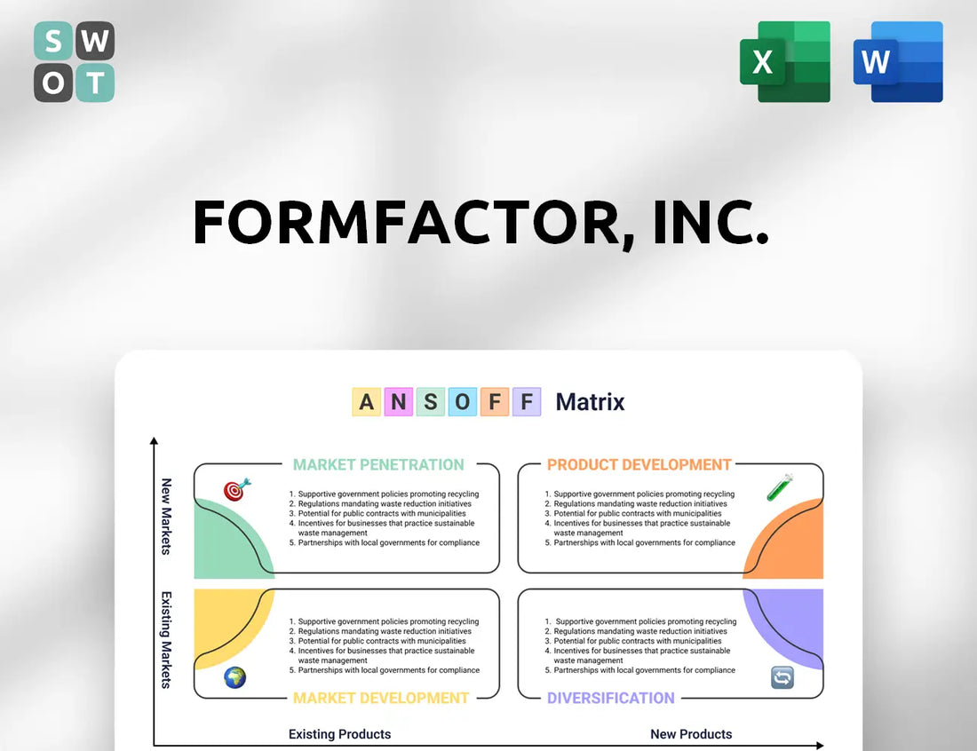FormFactor, Inc.  Ansoff Matrix