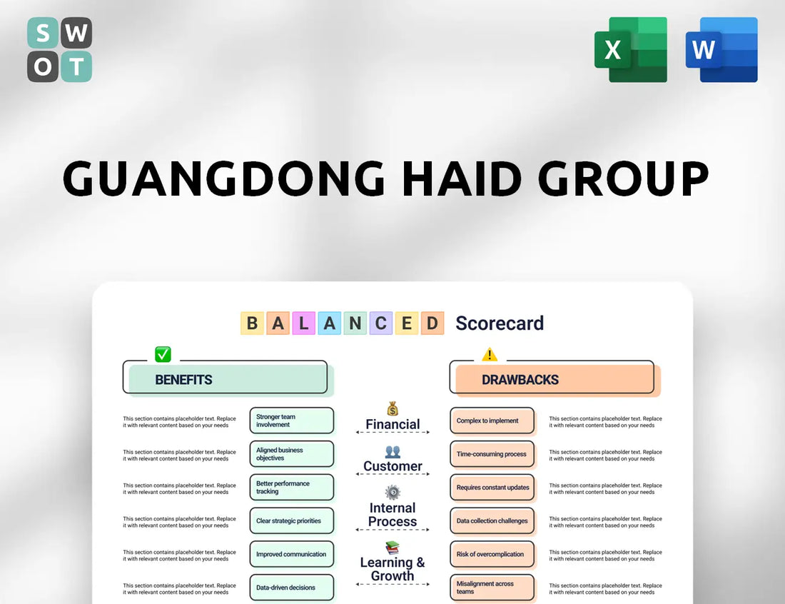 Guangdong Haid Group Balanced Scorecard