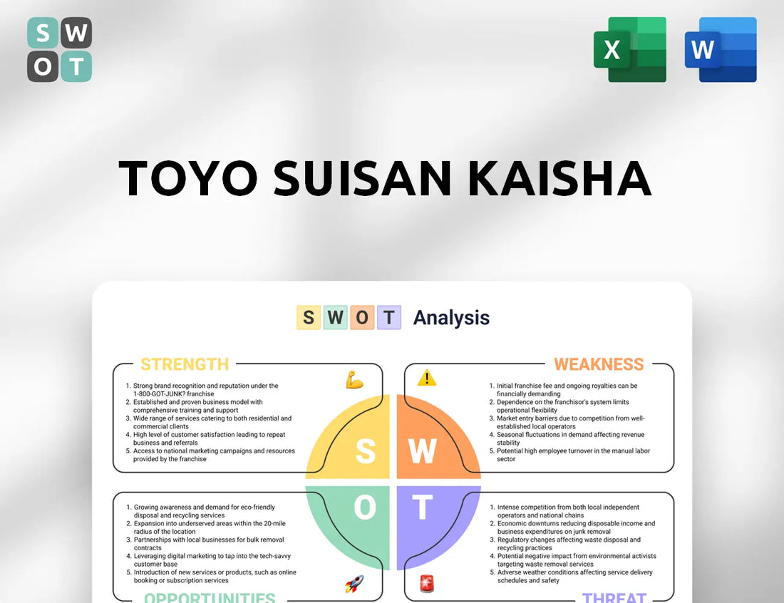 Toyo Suisan Kaisha SWOT Analysis