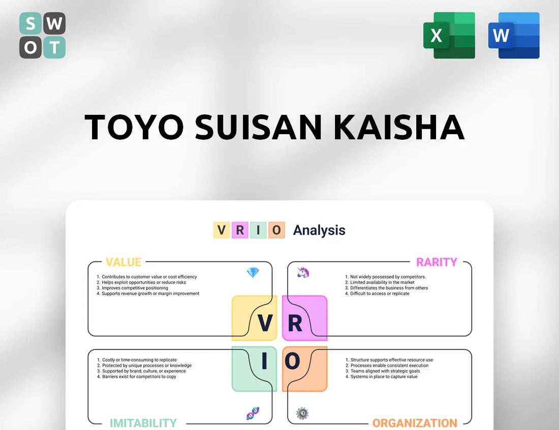 Toyo Suisan Kaisha VRIO Analysis
