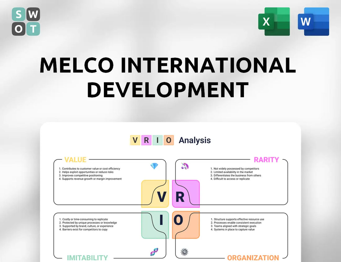 Melco International Development VRIO Analysis