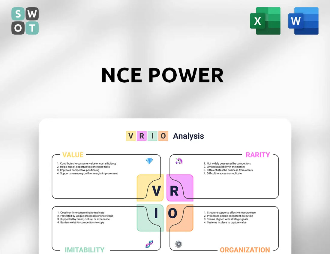 NCE Power VRIO Analysis