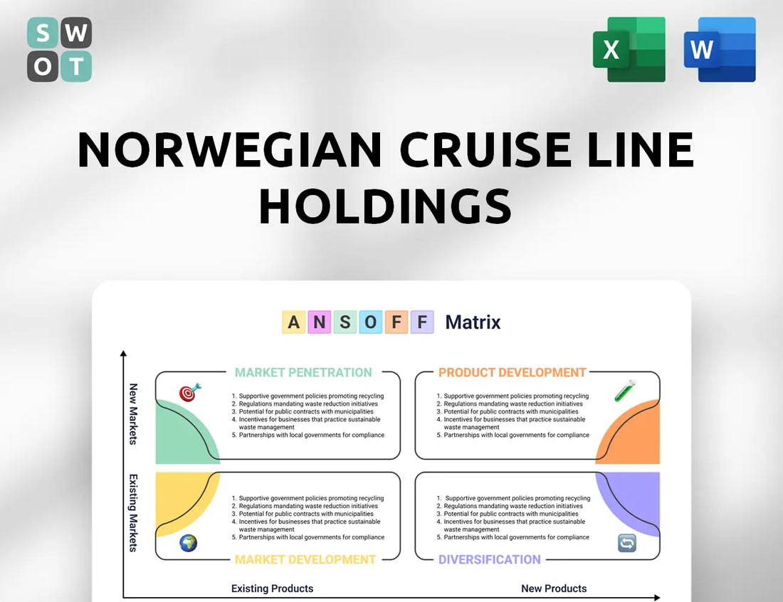 Norwegian Cruise Line Holdings Ansoff Matrix
