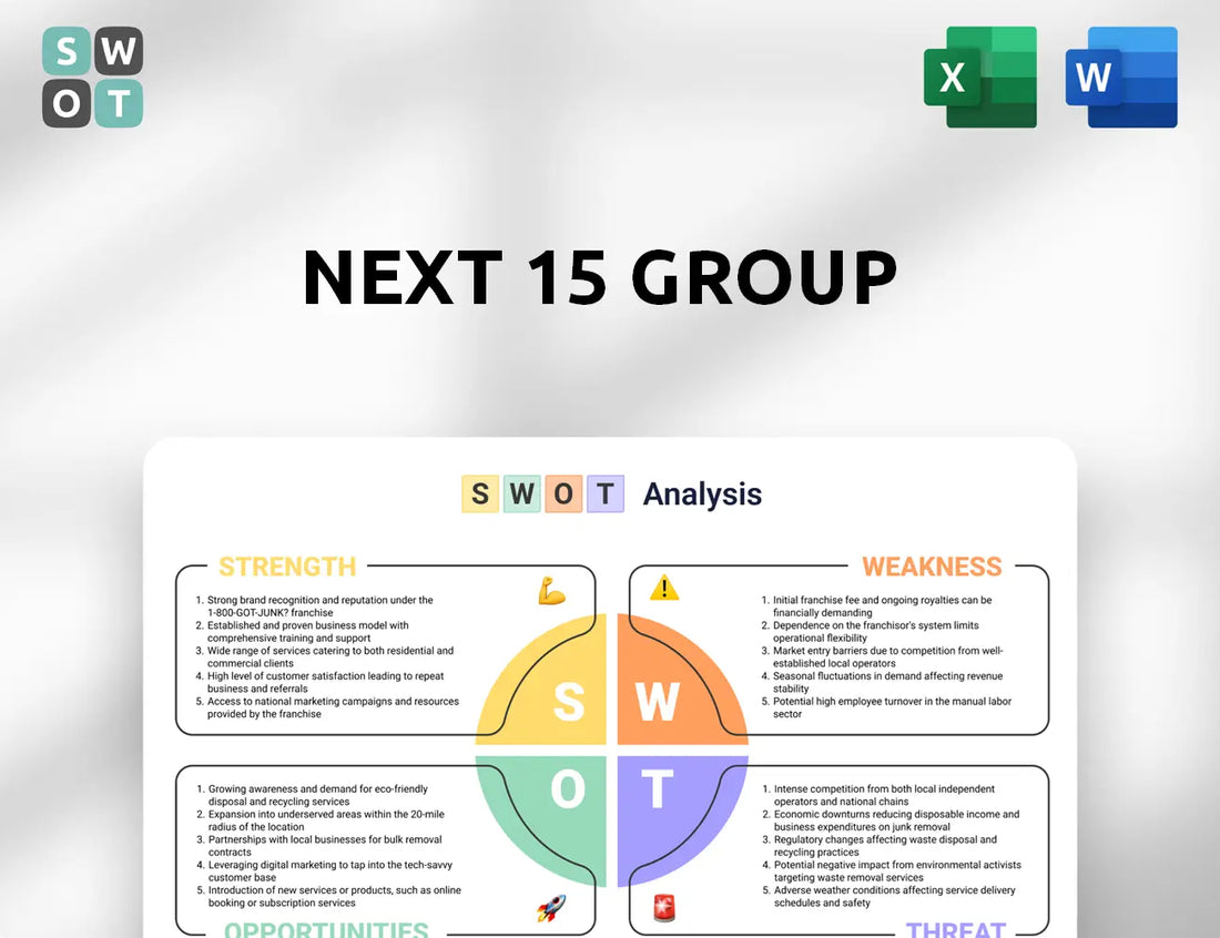 Next 15 Group SWOT Analysis