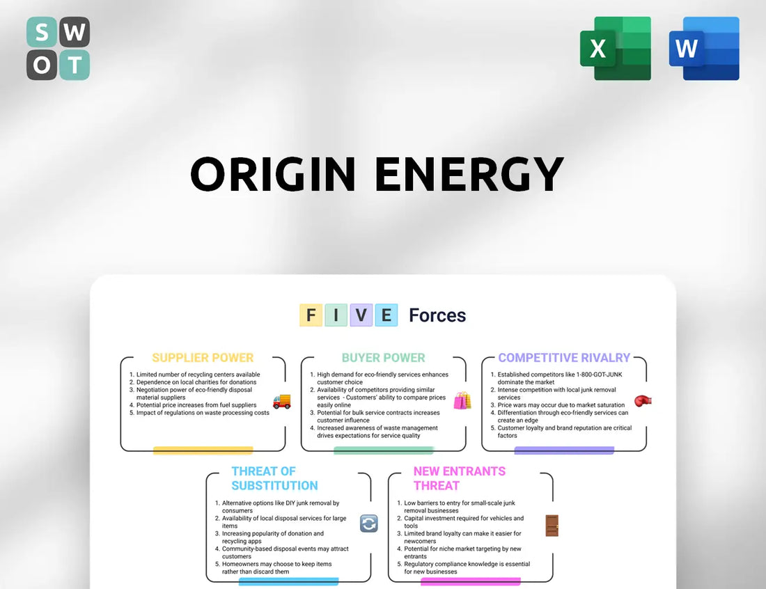 Origin Energy Porter's Five Forces Analysis