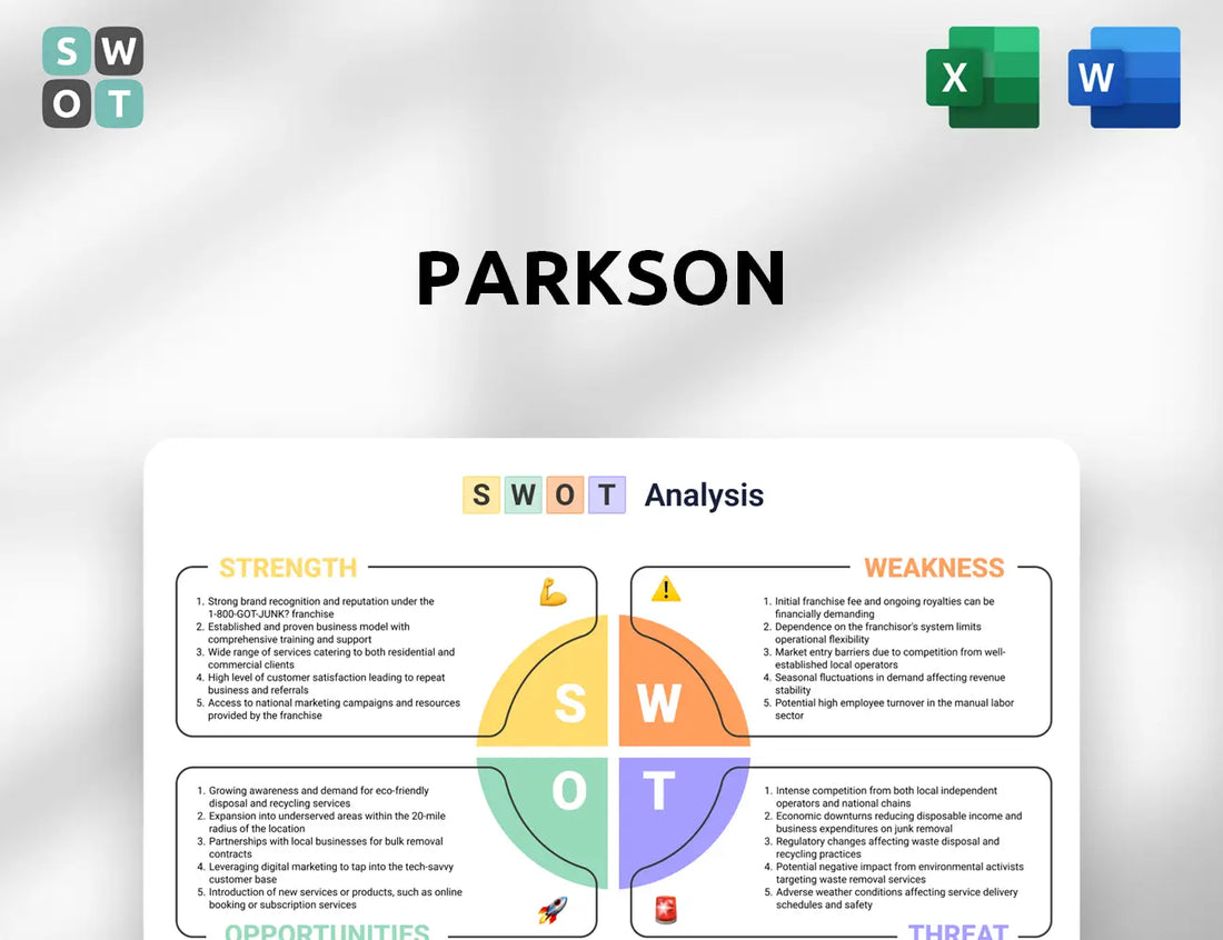 Parkson SWOT Analysis