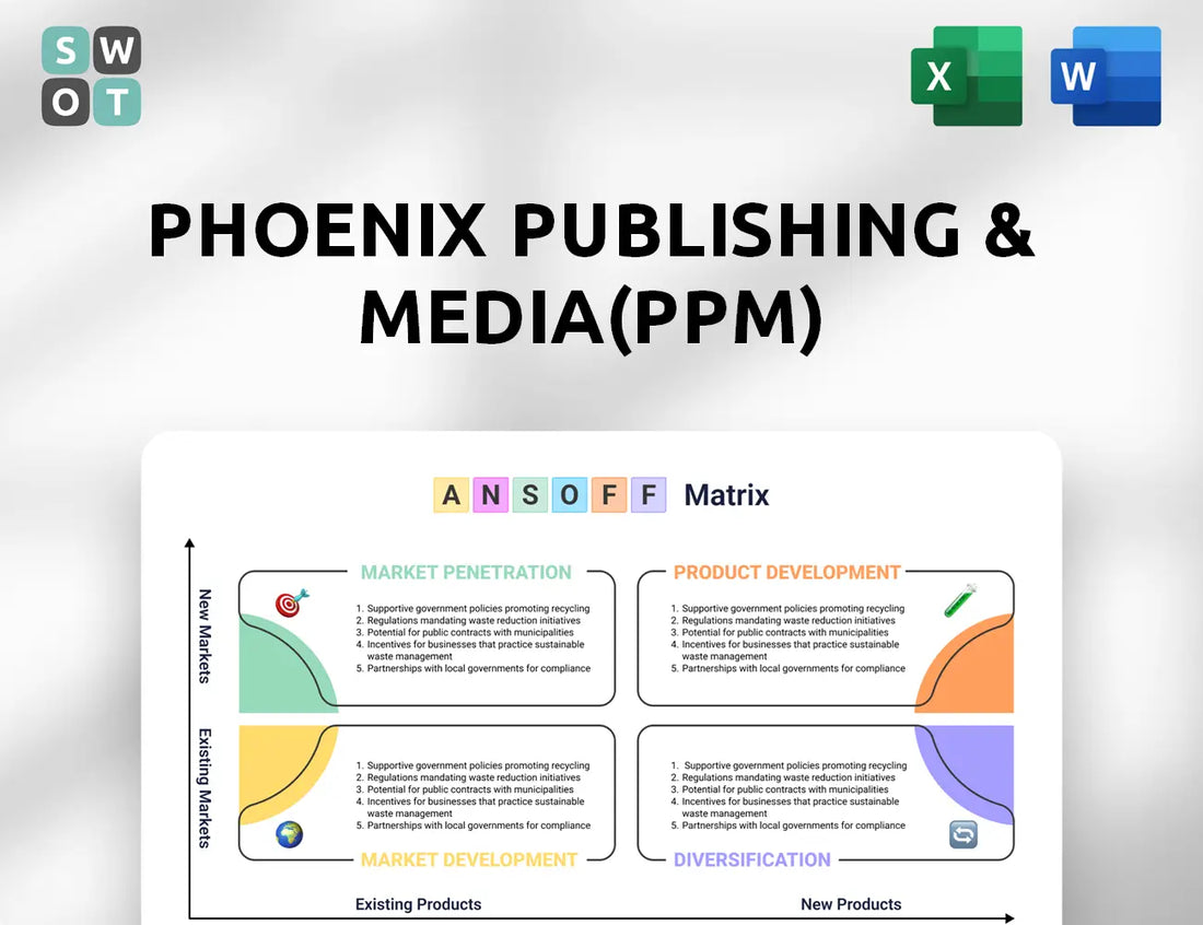 Phoenix Publishing & Media(PPM) Ansoff Matrix