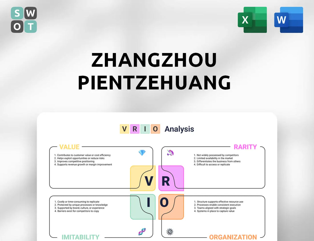 Zhangzhou Pientzehuang Pharmaceutical VRIO Analysis