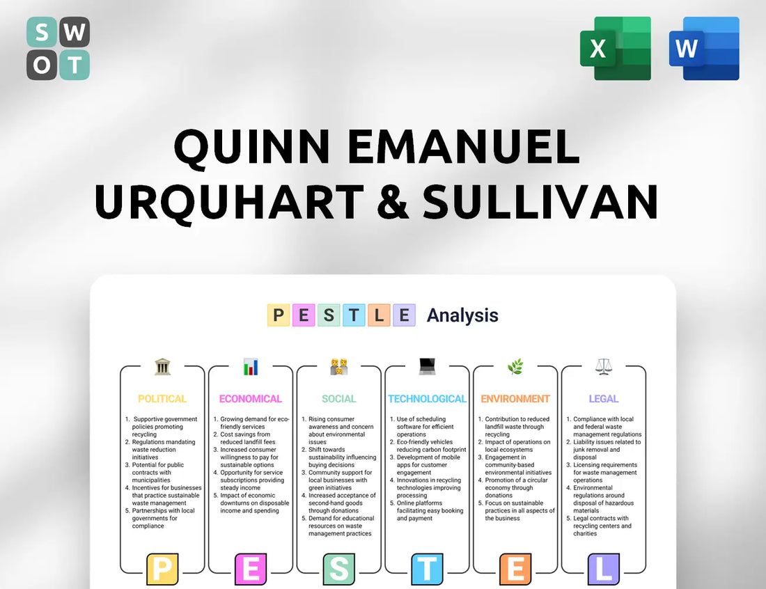 Quinn Emanuel Urquhart & Sullivan PESTLE Analysis