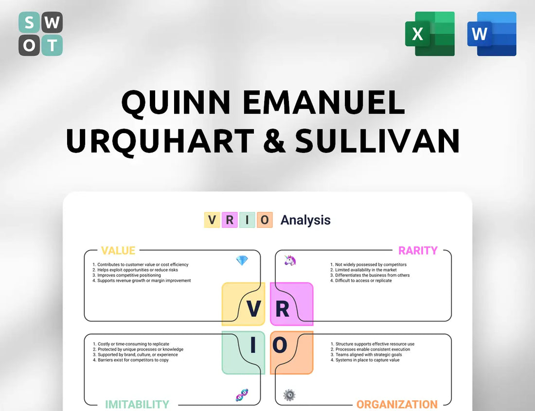 Quinn Emanuel Urquhart & Sullivan VRIO Analysis