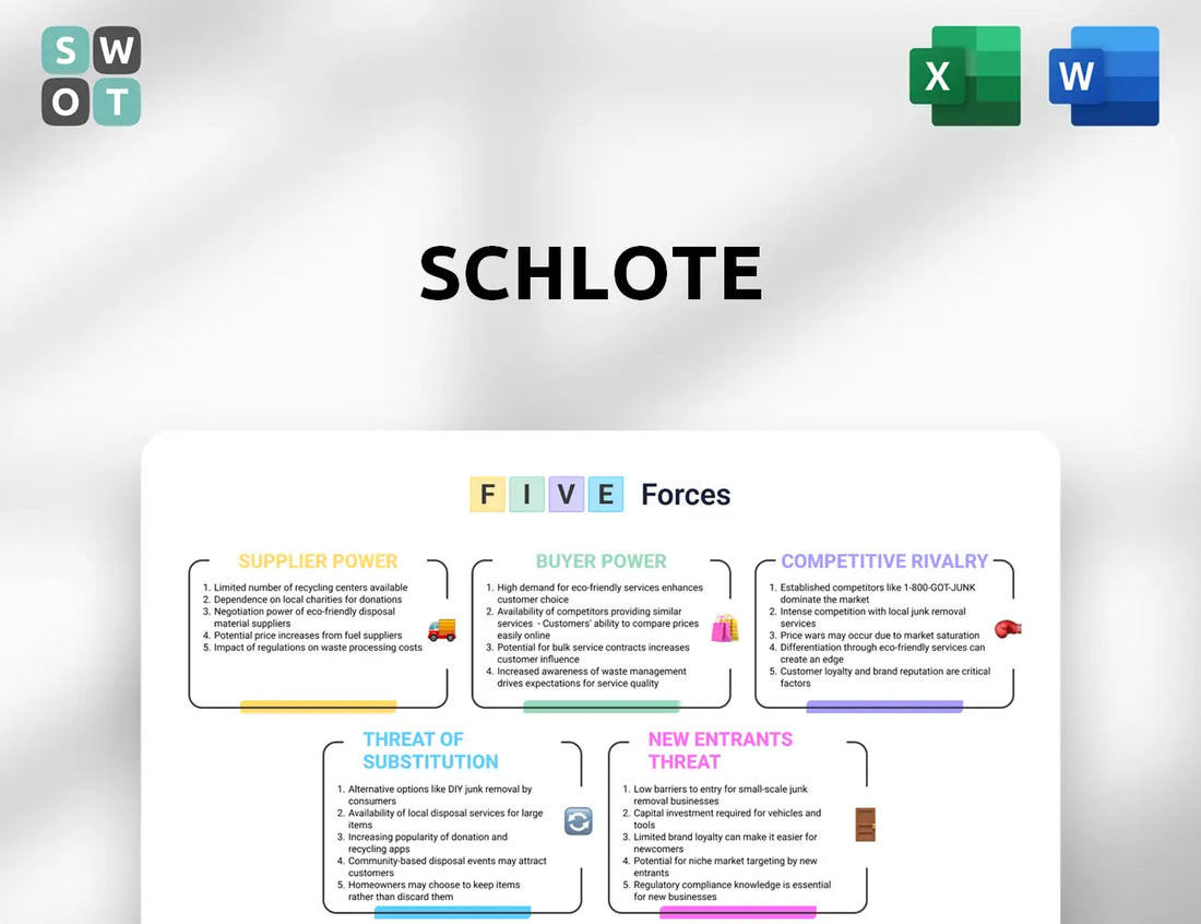 Schlote Porter's Five Forces Analysis