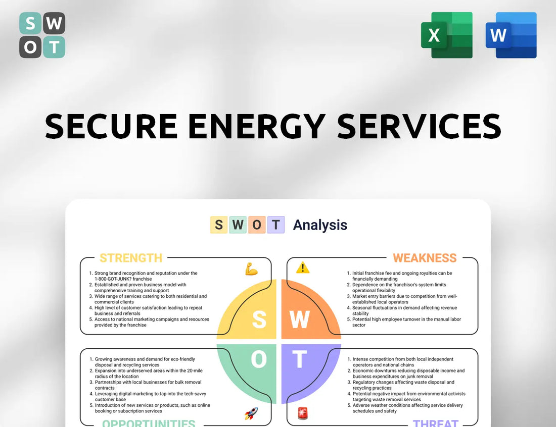 Secure Energy Services SWOT Analysis