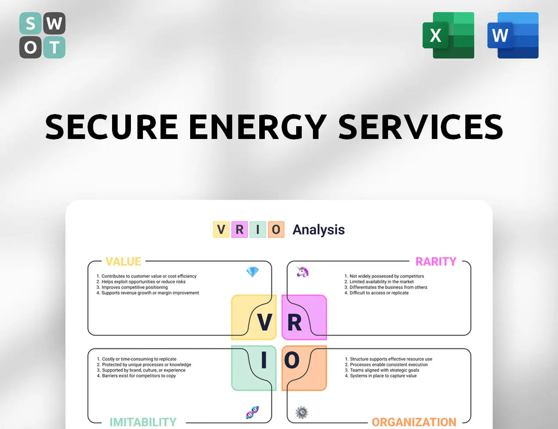 Secure Energy Services VRIO Analysis
