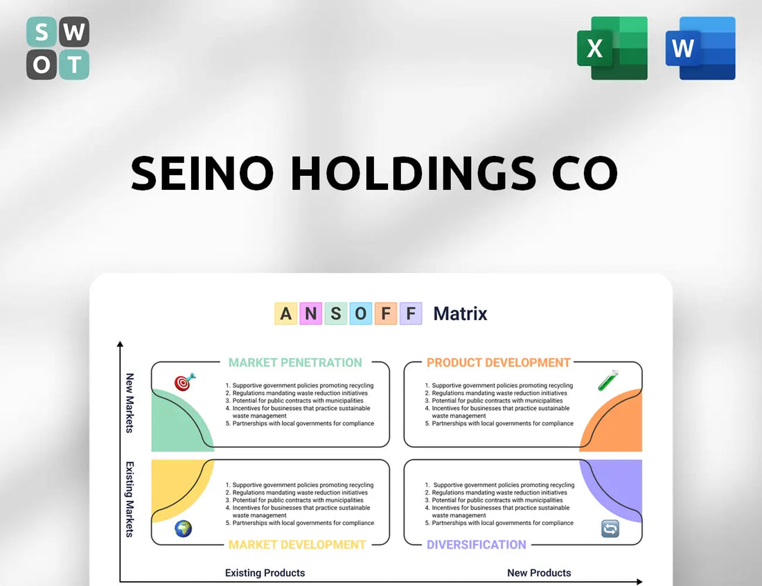 Seino Holdings Co Ansoff Matrix