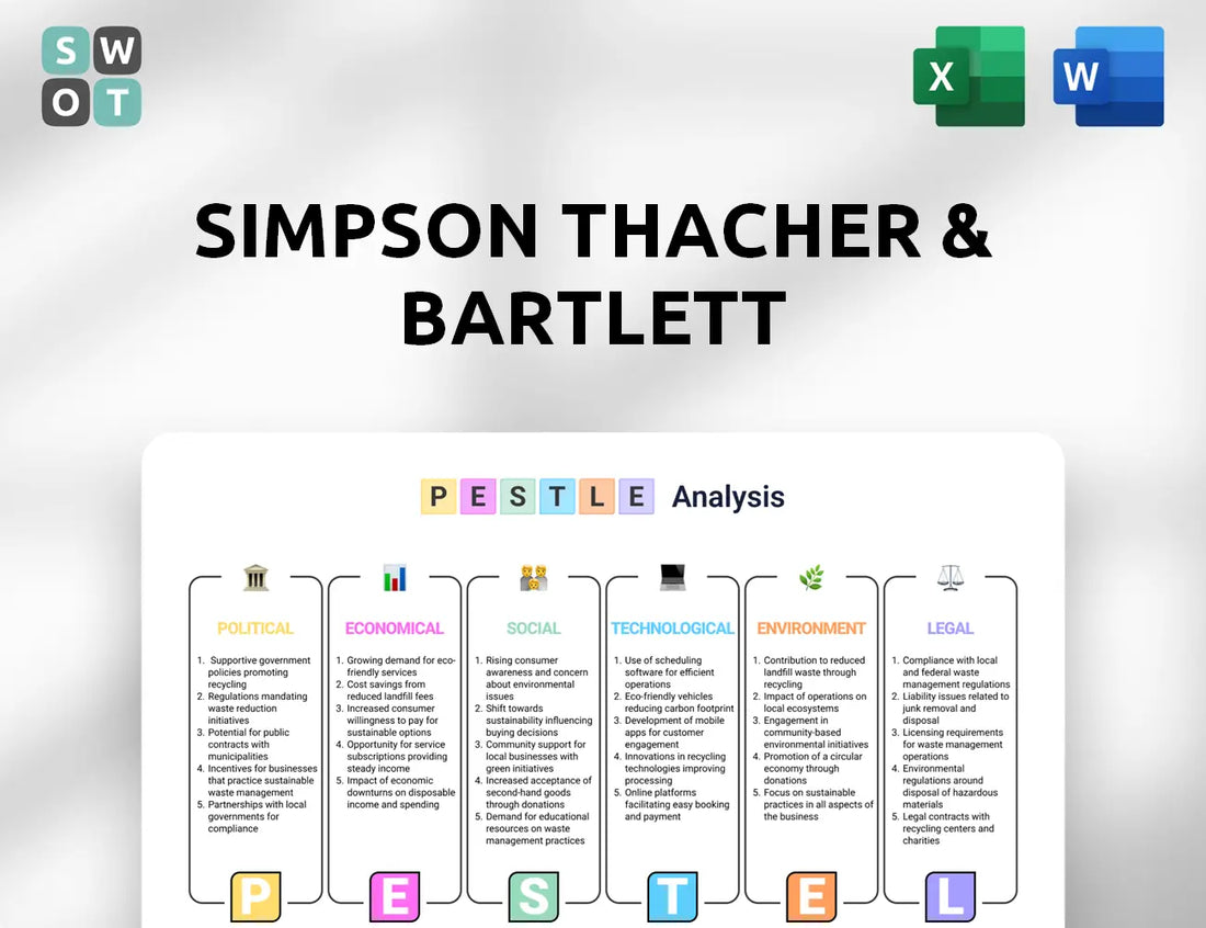 Simpson Thacher & Bartlett PESTLE Analysis