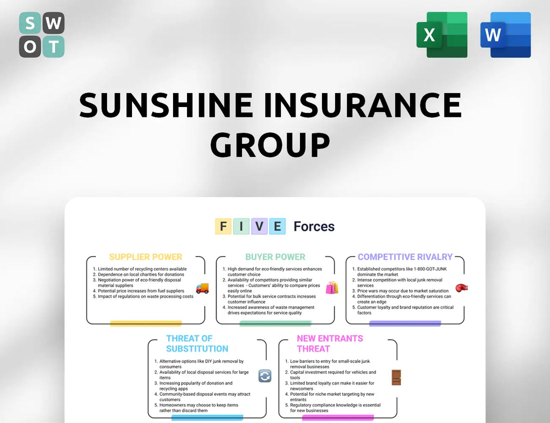 Sunshine Insurance Group Porter's Five Forces Analysis
