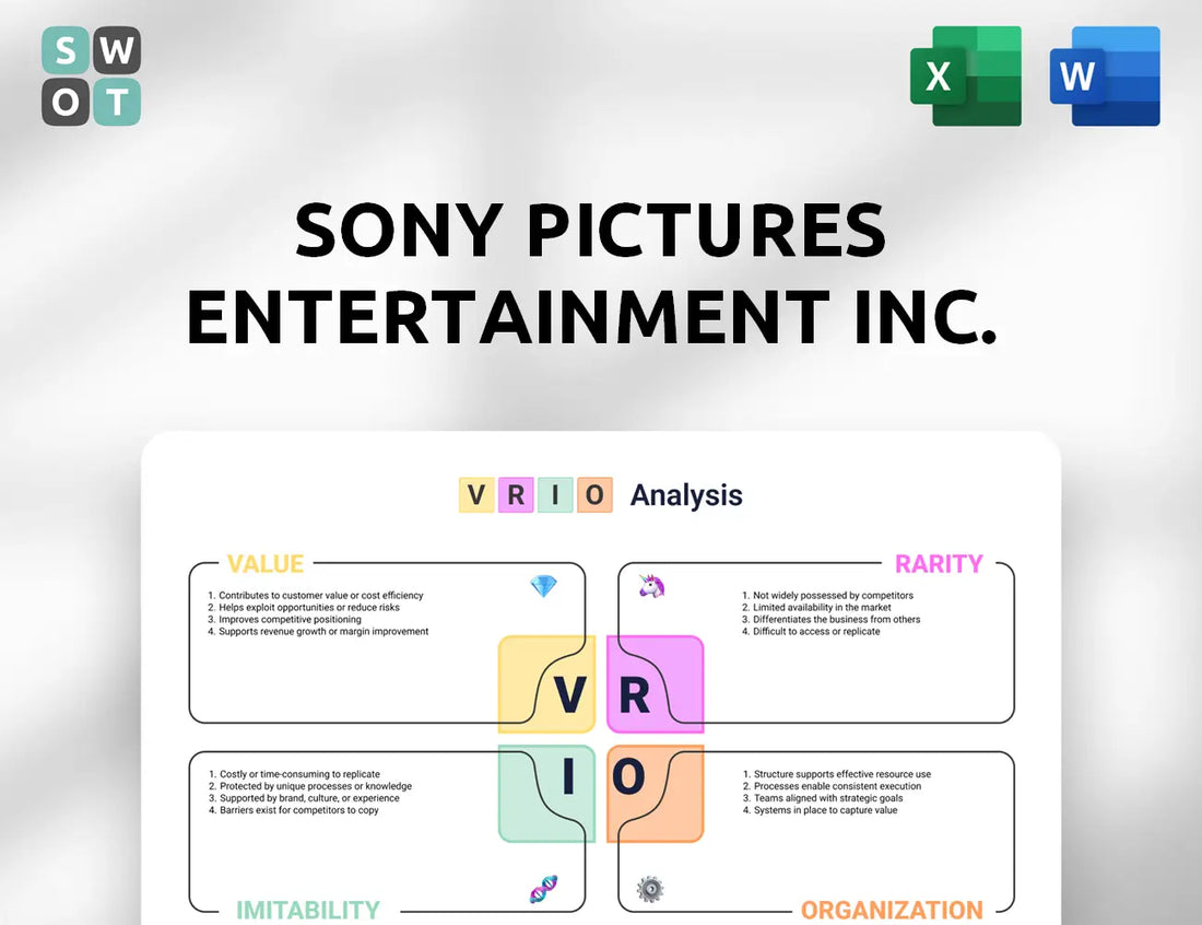 Sony Pictures Entertainment Inc. VRIO Analysis