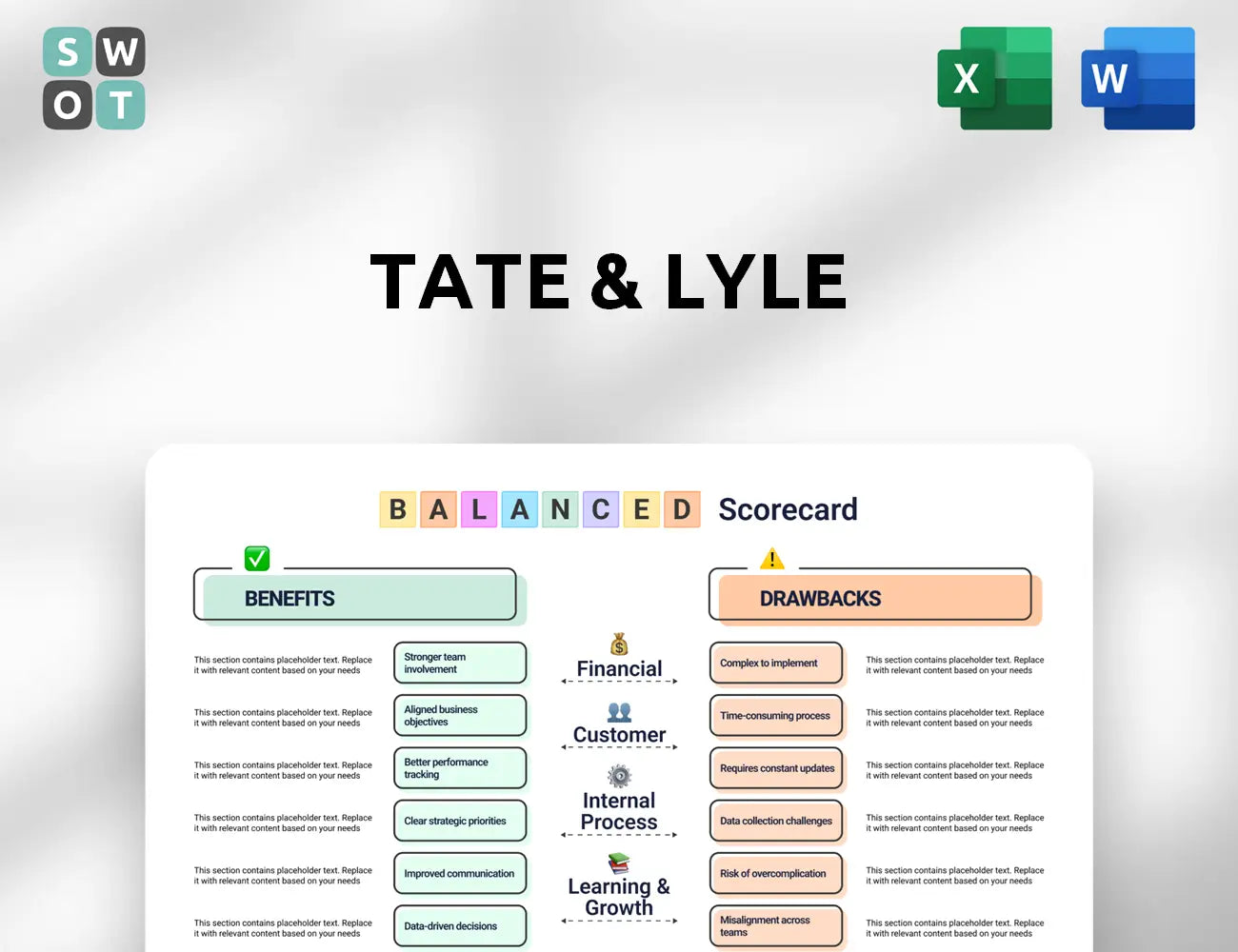 Tate & Lyle Balanced Scorecard